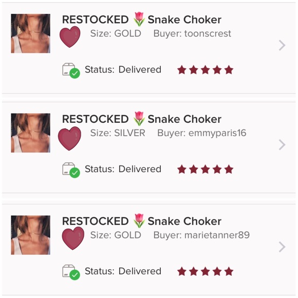 SNAKE ♡  Choker Necklace with Gift Pouch Bag - Picture 8 of 9